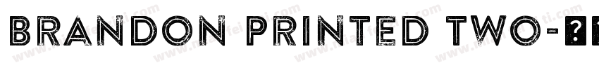 Brandon Printed Two字体转换